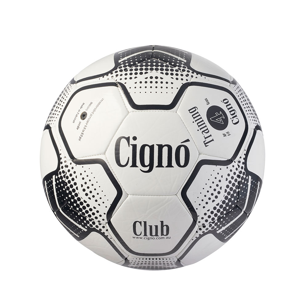 Cigno Club Training Football Size 4 White/Black
