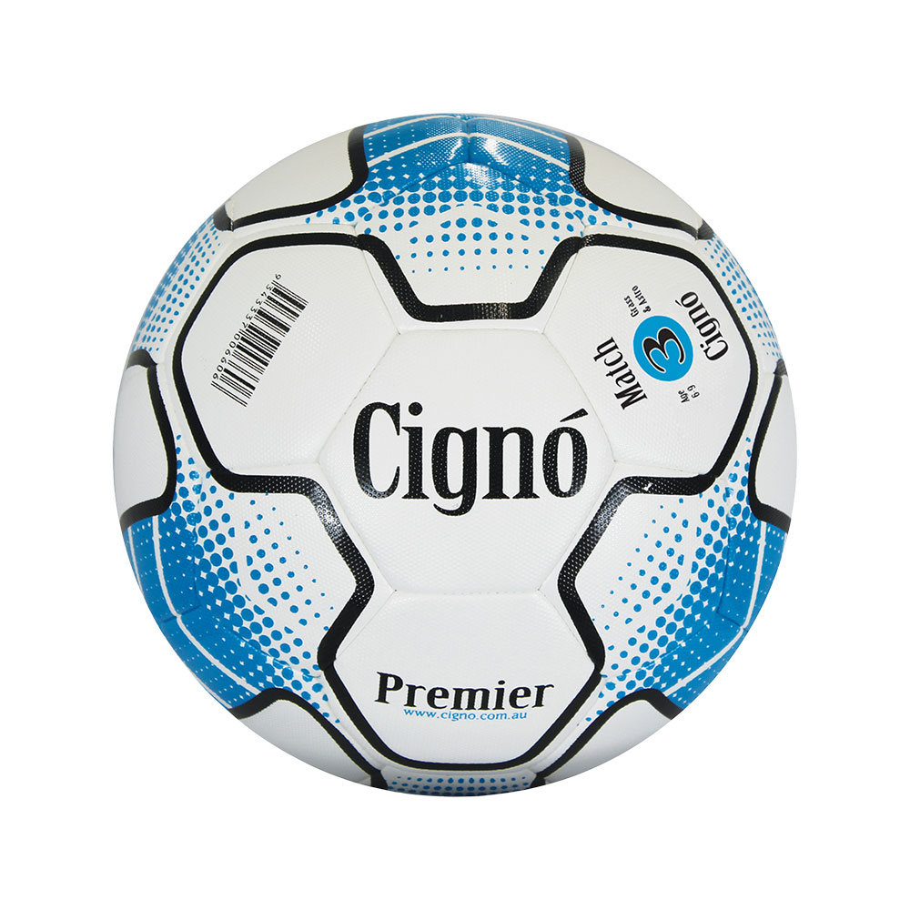 Cigno Premier Match Football Size 3 White/Blue/Black