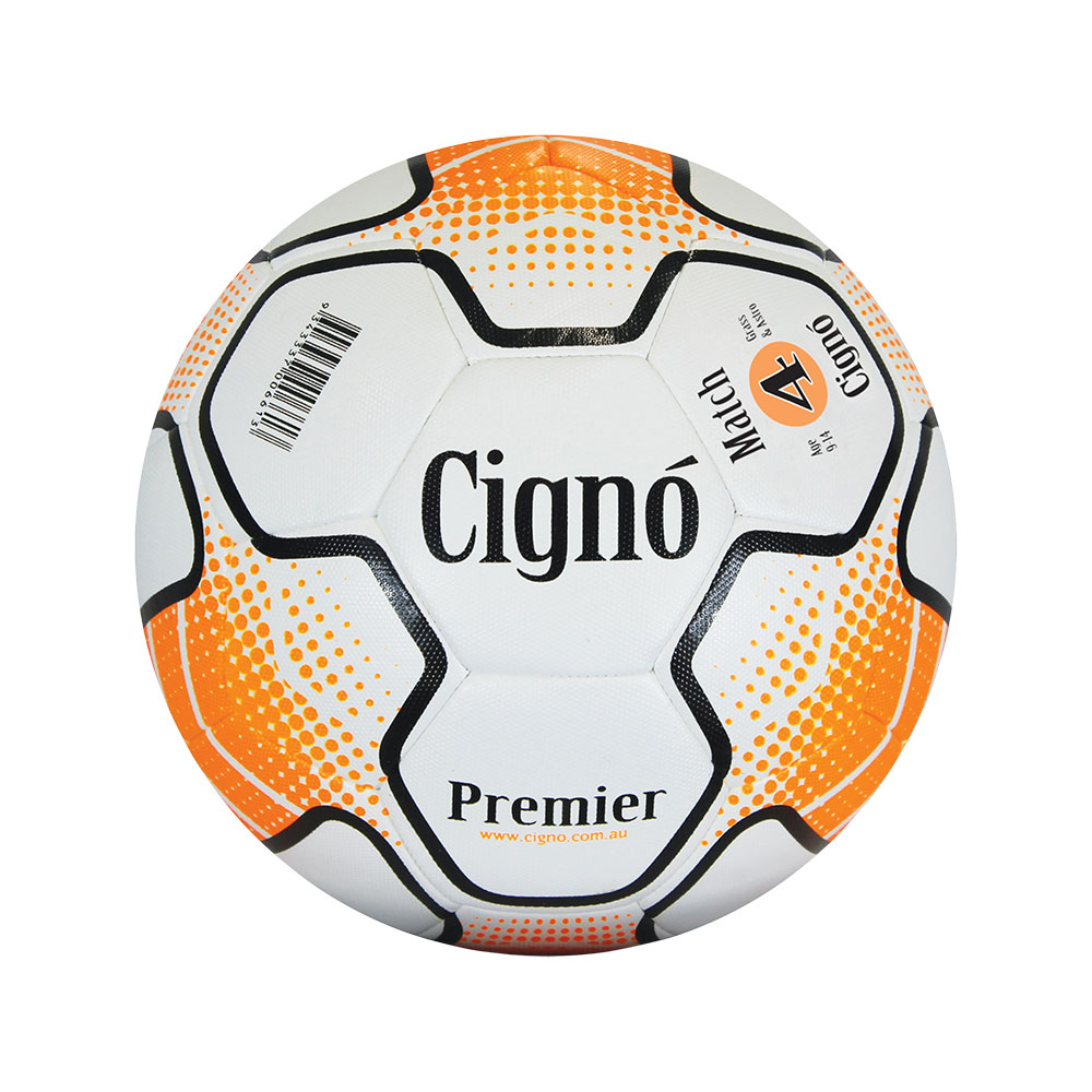 Cigno Premier Match Football Size 4 White/Orange/Black