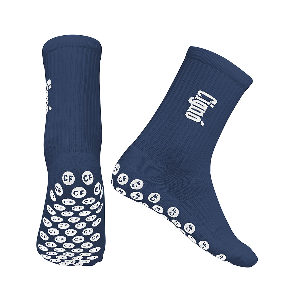 Navy Grip Socks